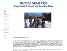 Tablet Screenshot of hermonskeetclub.com